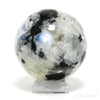 An exquisite Rainbow Moonstone with Black Tourmaline Polished Sphere from India | Venusrox