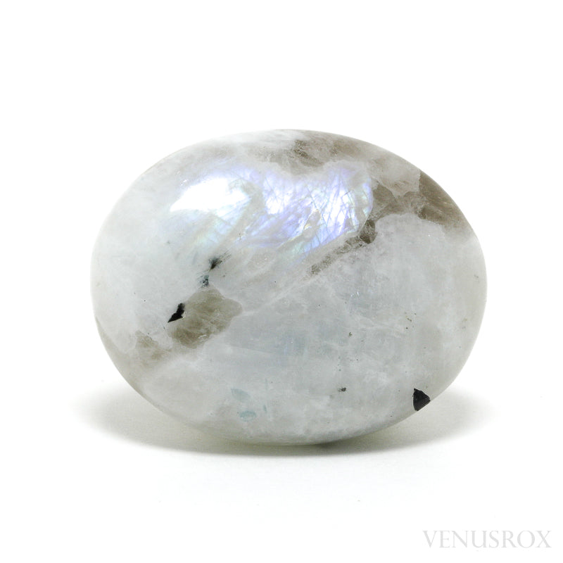 Rainbow Moonstone with Black Tourmaline Polished Crystal from India | Venusrox