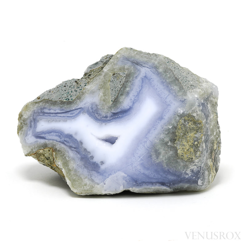 Blue Lace Agate on Matrix Polished/Natural Crystal from Malawi | Venusrox