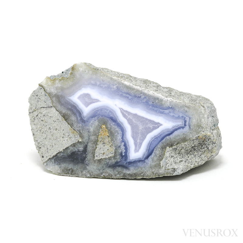 Blue Lace Agate on Matrix Polished/Natural Crystal from Malawi | Venusrox