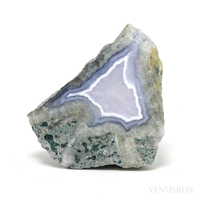 Blue Lace Agate on Matrix Polished/Natural Crystal from Malawi | Venusrox