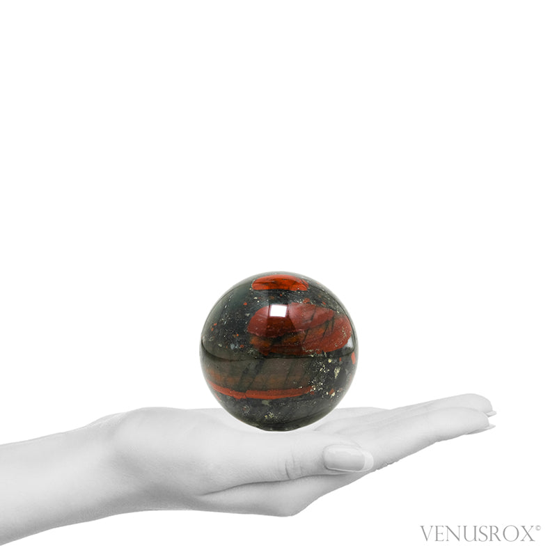 Seftonite (African Bloodstone) Polished Sphere from South Africa | Venusrox