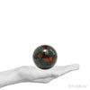 Seftonite (African Bloodstone) Polished Sphere from South Africa | Venusrox