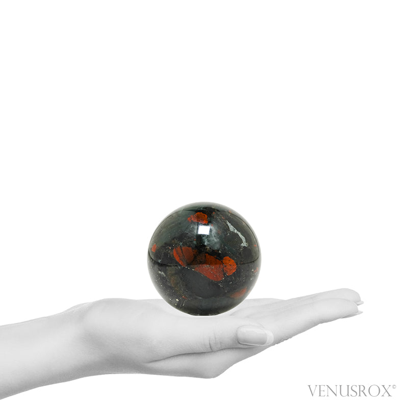 Seftonite (African Bloodstone) Polished Sphere from South Africa | Venusrox