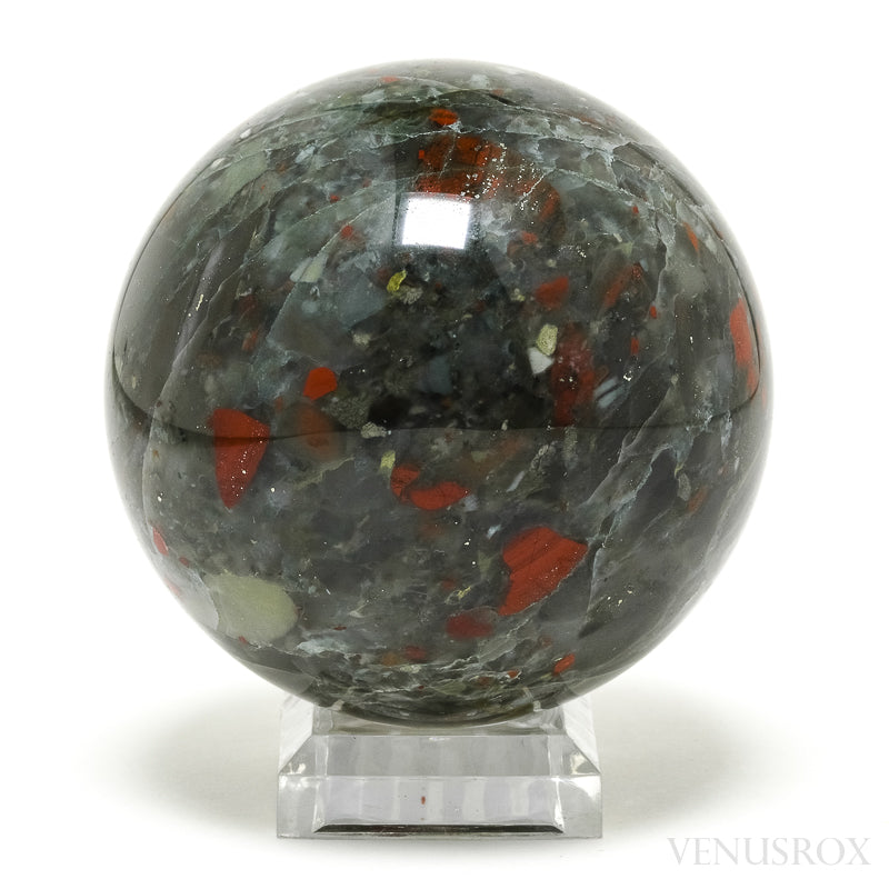 Seftonite (African Bloodstone) Polished Sphere from South Africa | Venusrox