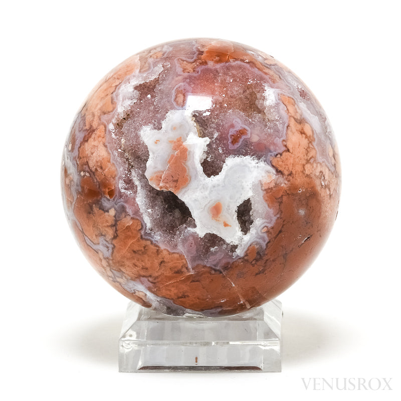 Agate with Quartz Geode Sphere from Brazil | Venusrox
