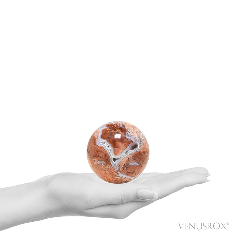 Agate with Quartz Geode Sphere from Brazil | Venusrox