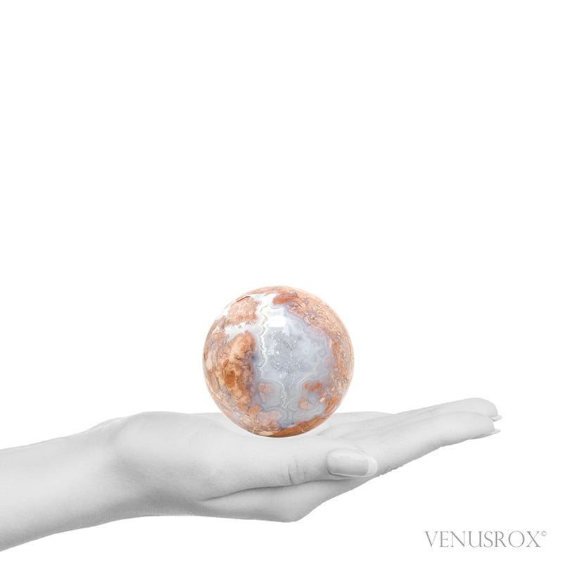 Agate with Quartz Geode Sphere from Brazil | Venusrox