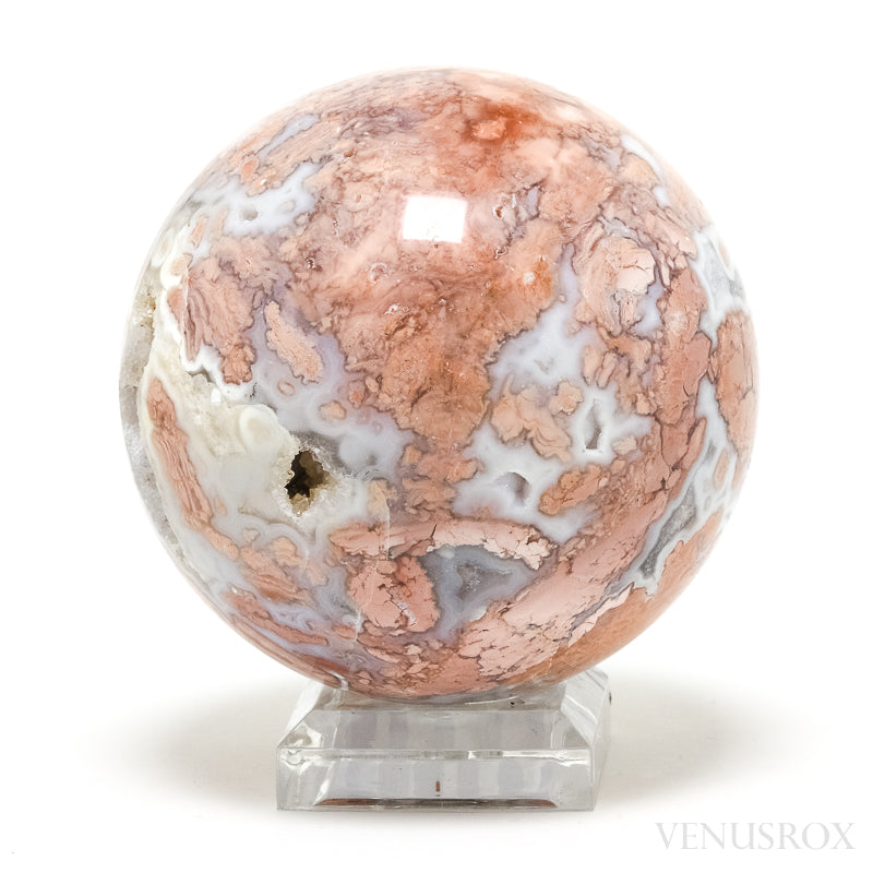 Agate with Quartz Geode Sphere from Brazil | Venusrox