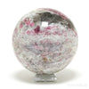 Pink Tourmaline with Albite Polished Sphere from Brazil | Venusrox