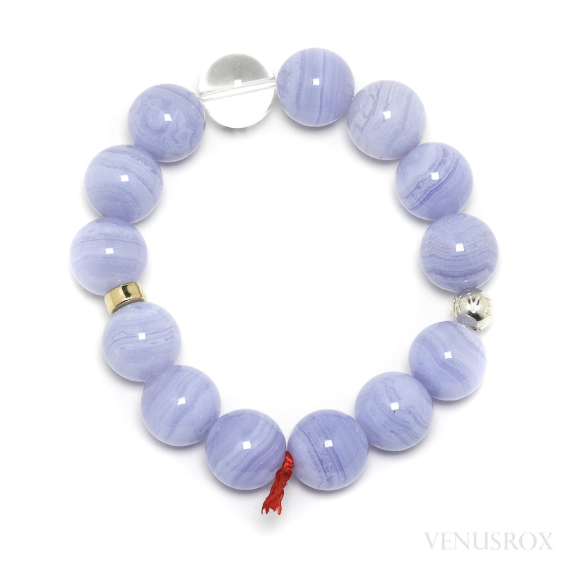 Blue Lace Agate Bracelet from Malawi | Venusrox