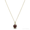 Rubellite (Red Tourmaline) Polished Sphere Pendant from Brazil | Venusrox