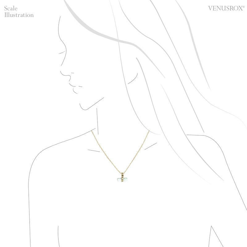 Aquamarine Polished Crystal Pendant from Ukraine | Venusrox