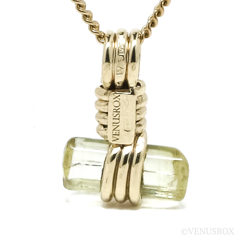Heliodor Polished Crystal Pendant from Ukraine | Venusrox
