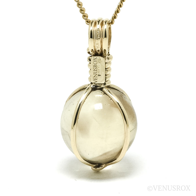 Natural Citrine Polished Sphere Pendant from Madagascar | Venusrox