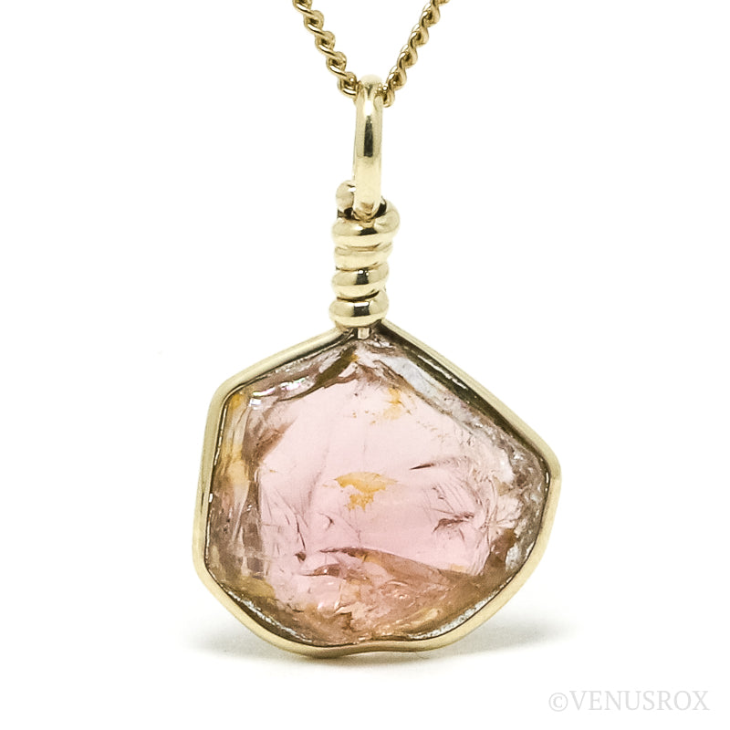 Pink Tourmaline Natural Nodule Pendant from the Democratic Republic of Congo | Venusrox