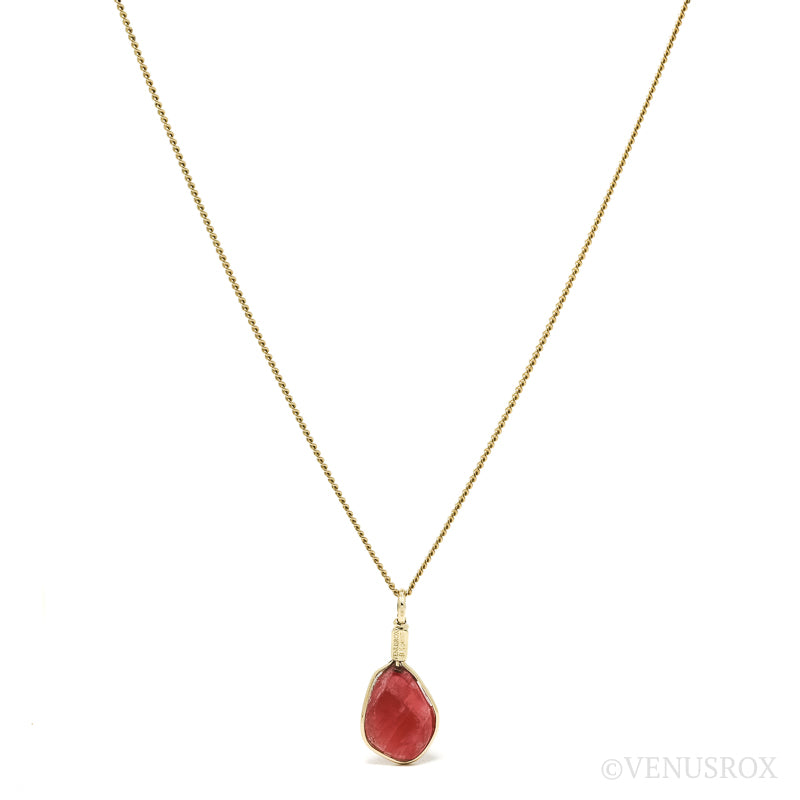 Rhodonite Polished Crystal Pendant from Brazil | Venusrox