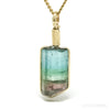 Blue/Green/Pink Bi Colour Tourmaline Natural Crystal Pendant from Minas Gerais, Brazil | Venusrox