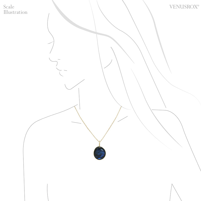 Labradorite Polished Crystal Pendant from Madagascar | Venusrox