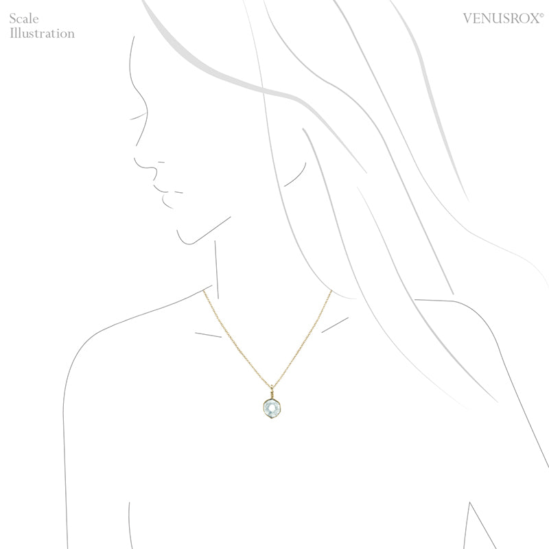 Aquamarine Polished Slice Pendant from the Chitinskaya Oblast Mine, Zabaykalski Krai, Siberia, Russia | Venusrox