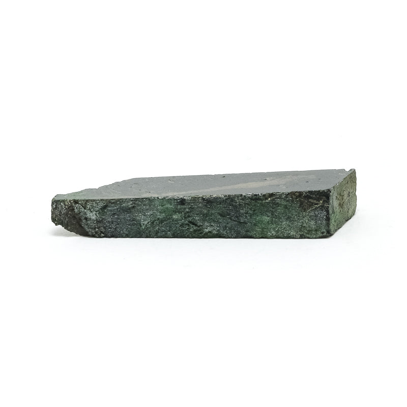 Nuummite Part Polished/Part Natural Slice from Nuuk, Sermersooq, Greenland | Venusrox