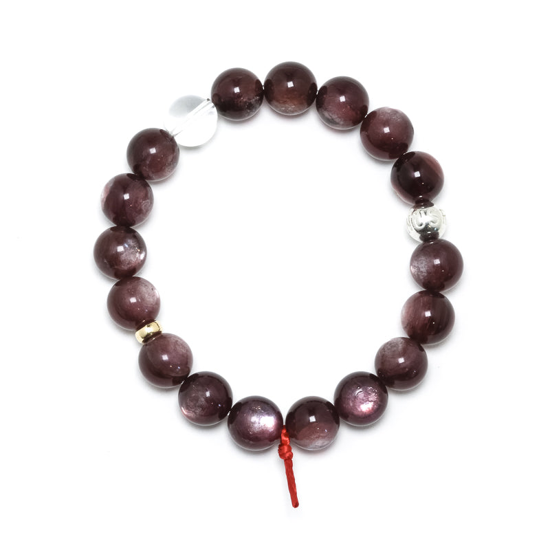 Lepidolite Bead Bracelet from Brazil | Venusrox