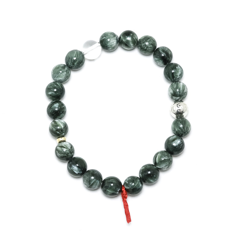 Seraphinite Bracelet from Siberia, Russia | Venusrox
