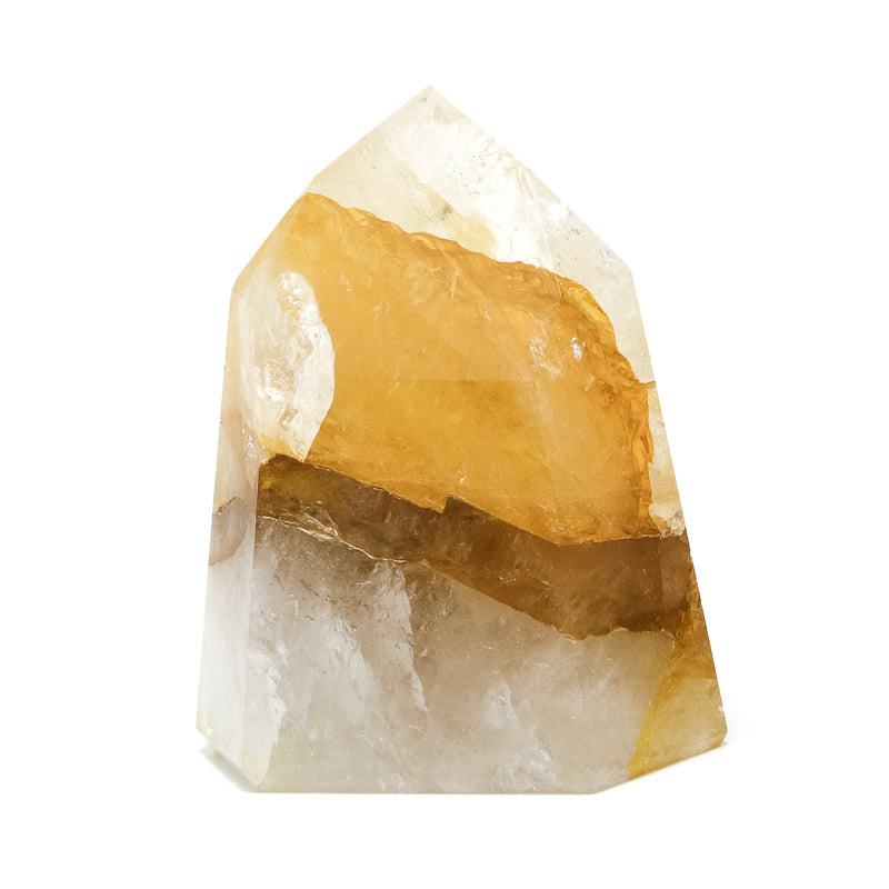 Golden Quartz Polished Point from Brazil | Venusrox