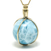 Larimar Polished Crystal Pendant from Dominican Republic, Caribbean Sea | Venusrox