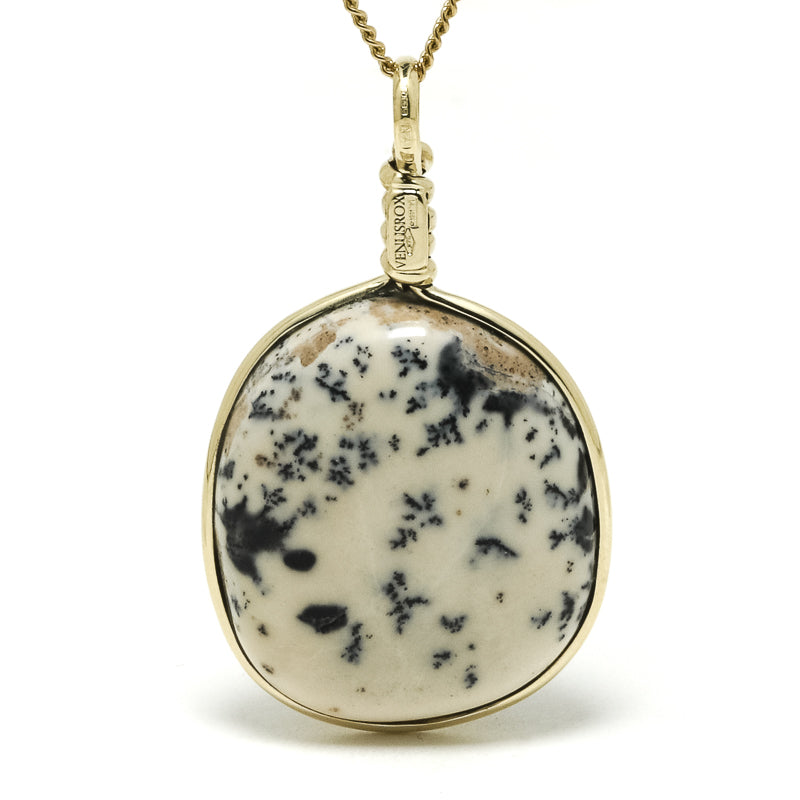 Dendritic Opal Polished Crystal Pendant from Turkey | Venusrox