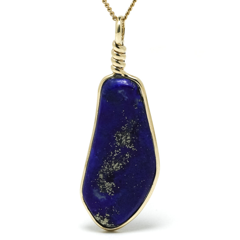 Lapis Lazuli Polished Crystal Pendant from Afghanistan | Venusrox