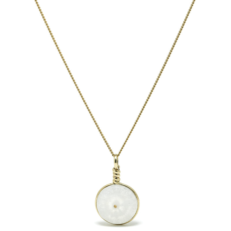 Clear Quartz Polished Crystal Pendant from India | Venusrox