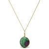 Ruby & Zoisite Polished Crystal Pendant from India | Venusrox