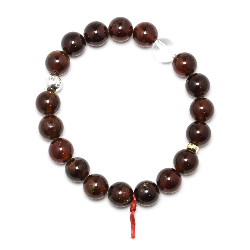 Hessonite Garnet Bead Bracelet from Mozambique | Venusrox