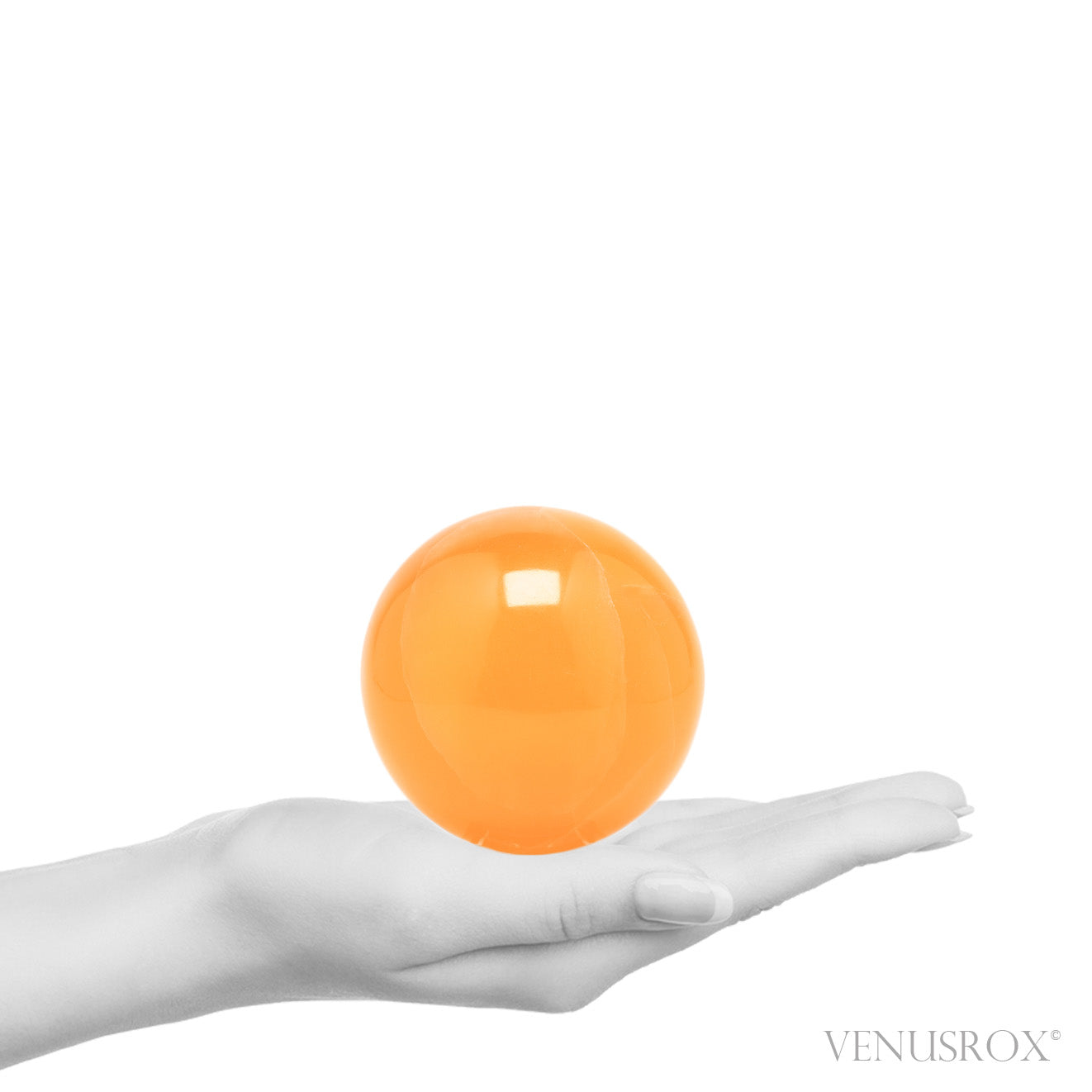 Orange Calcite Sphere from Utah, USA | Venusrox
