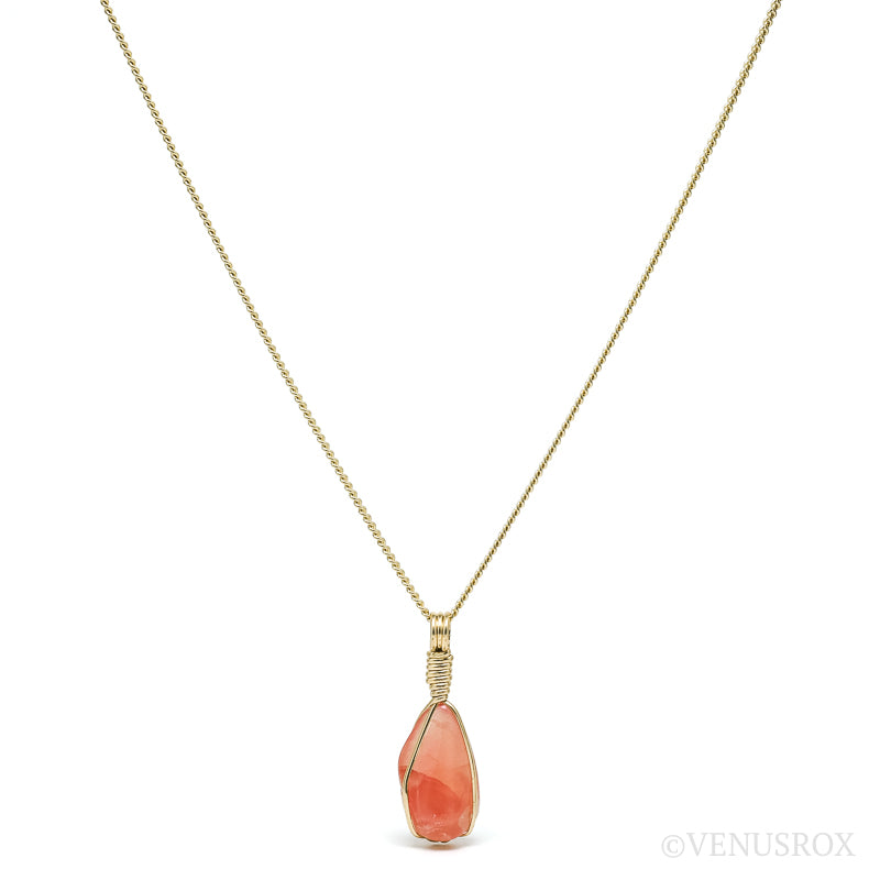 Rhodochrosite Polished Crystal Pendant from Argentina | Venusrox