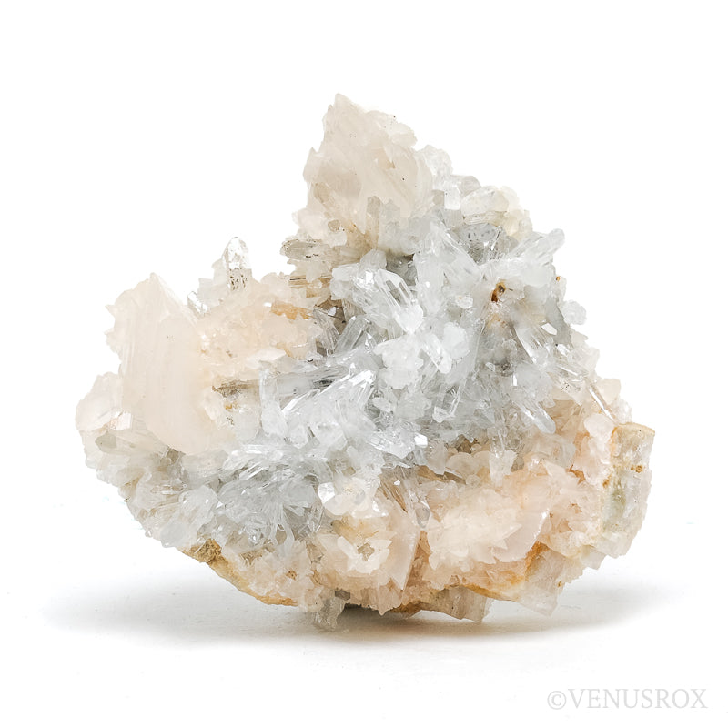 Calcite on Clear Quartz Natural Cluster from the Trepča Mining Complex, Trepča Valley, Kosovska Mitrovica, Kosovska Mitrovica District, Kosovo | Venusrox
