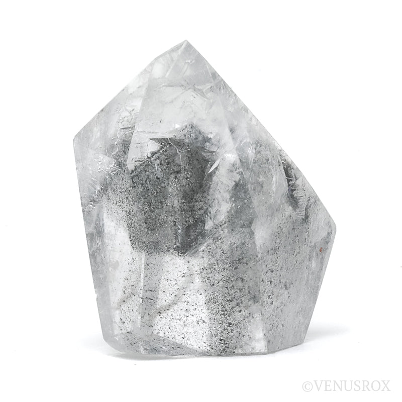 Black Phantom Lemurian Quartz Polished Crystal from Brazil | Venusrox