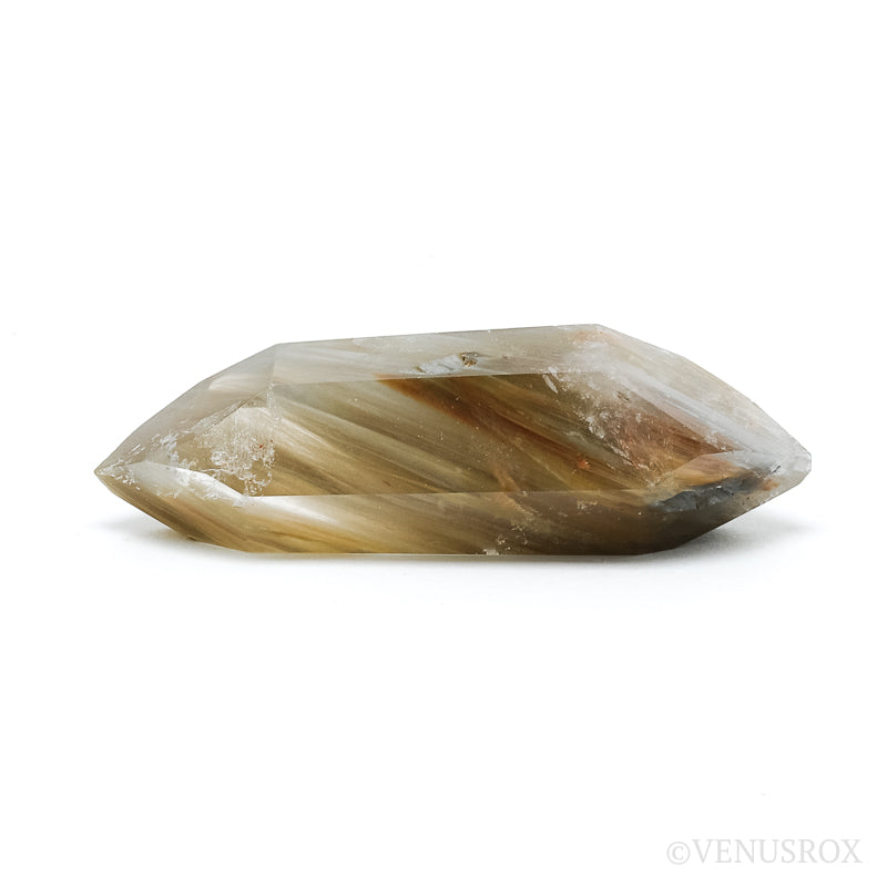 Amphibole Quartz Double Terminated Polished Point from Brazil | Venusrox