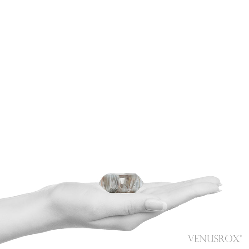 Amphibole Quartz Double Terminated Polished Point from Brazil | Venusrox