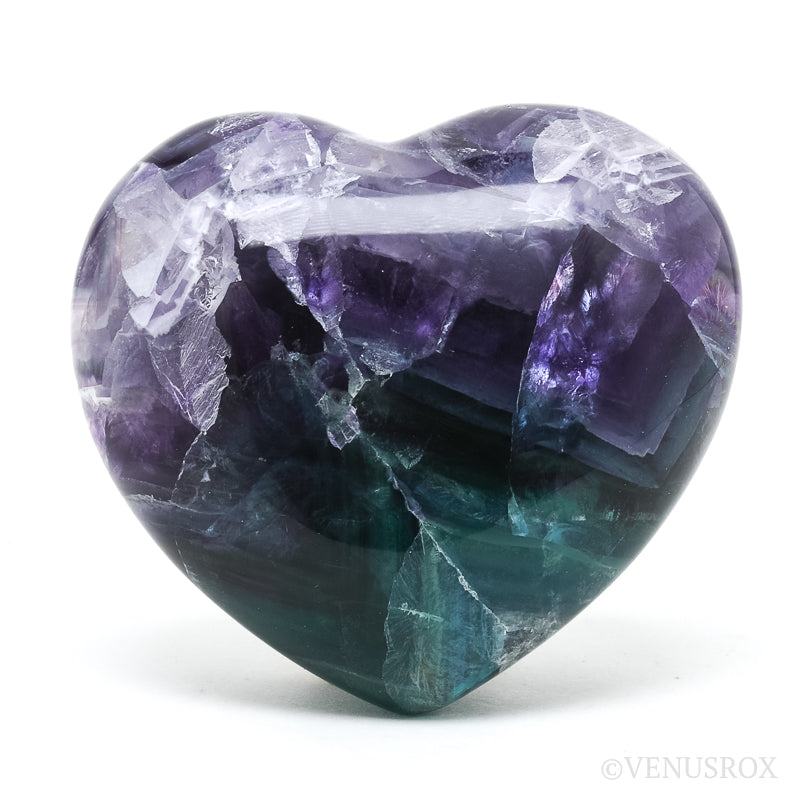 Fluorite Polished Heart from Mexico | Venusrox