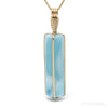 Larimar Polished Crystal Pendant from Dominican Republic, Caribbean Sea | Venusrox