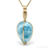 Larimar Polished Crystal Pendant from Dominican Republic, Caribbean Sea | Venusrox