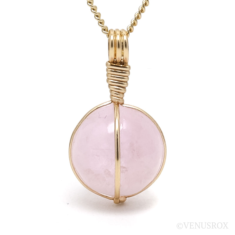 Kunzite Polished Sphere Pendant from Afghanistan | Venusrox