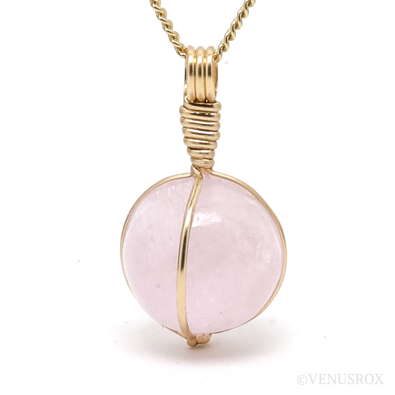 Kunzite Polished Sphere Pendant from Afghanistan | Venusrox