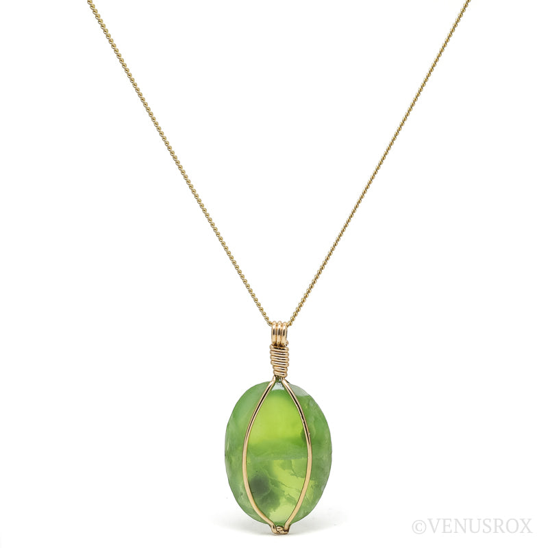 Vesuvianite/Idocrase Polished Crystal Pendant from Jakut-Saha, Russia | Venusrox