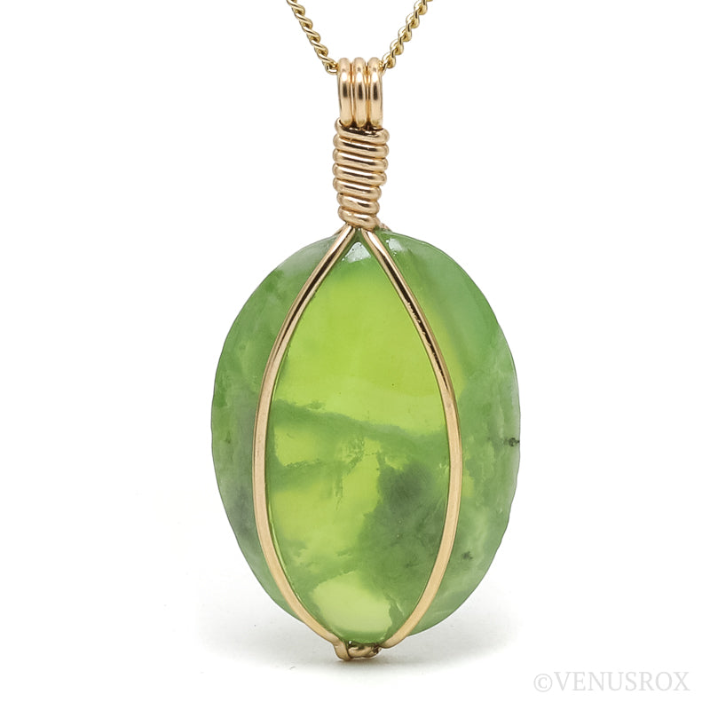 Vesuvianite/Idocrase Polished Crystal Pendant from Jakut-Saha, Russia | Venusrox