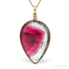 Watermelon Tourmaline Polished Crystal Pendant from Brazil | Venusrox
