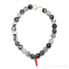 Tourmalinated Quartz Bead Bracelet from Brazil | Venusrox