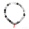 Tourmalinated Quartz Bead Bracelet from Brazil | Venusrox